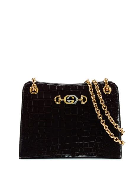 zumi coccodrillo gucci|gucci zumi bag.